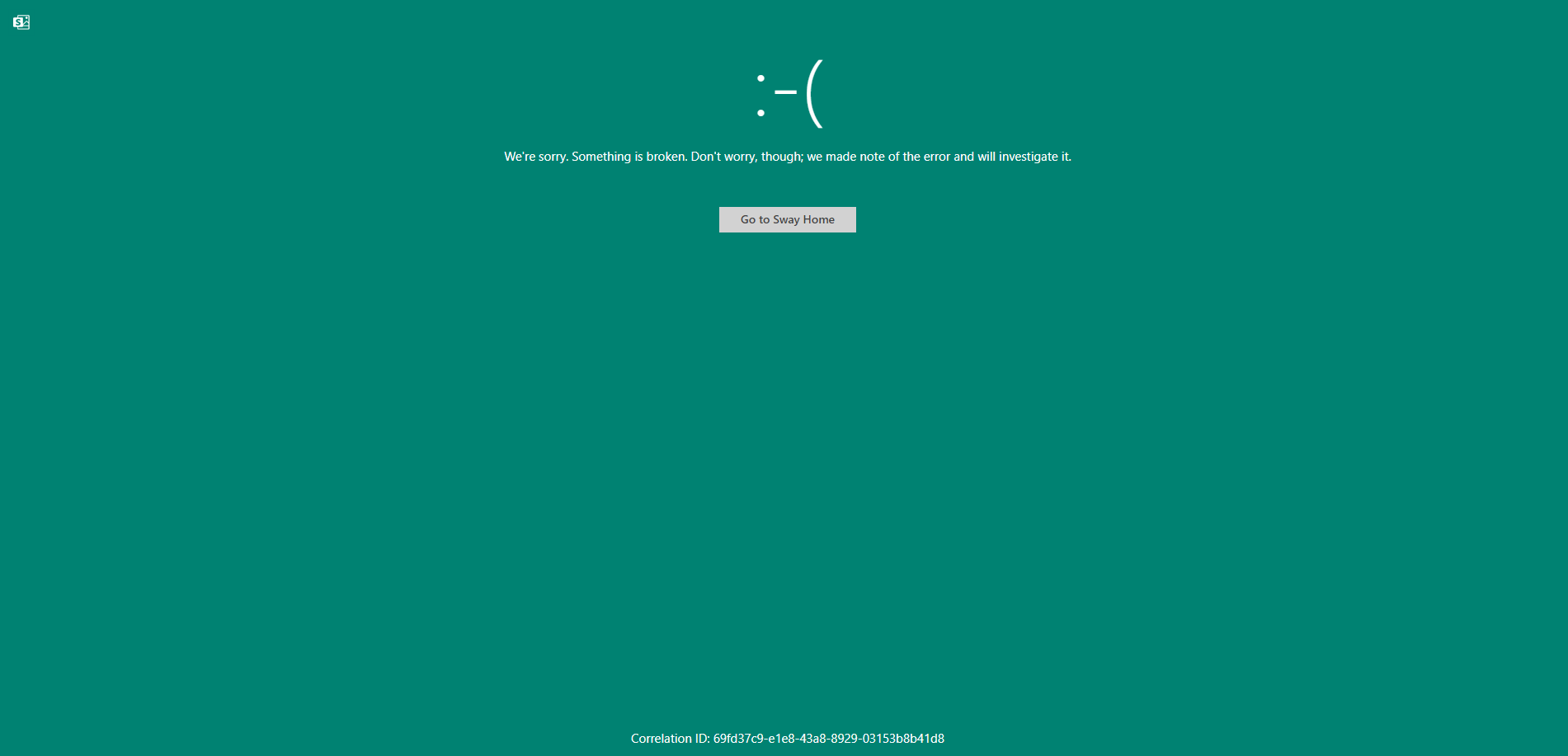 SWAY - OFFICE 365 FAMILY - Sway error : We are sorry, ... - Microsoft Q&A