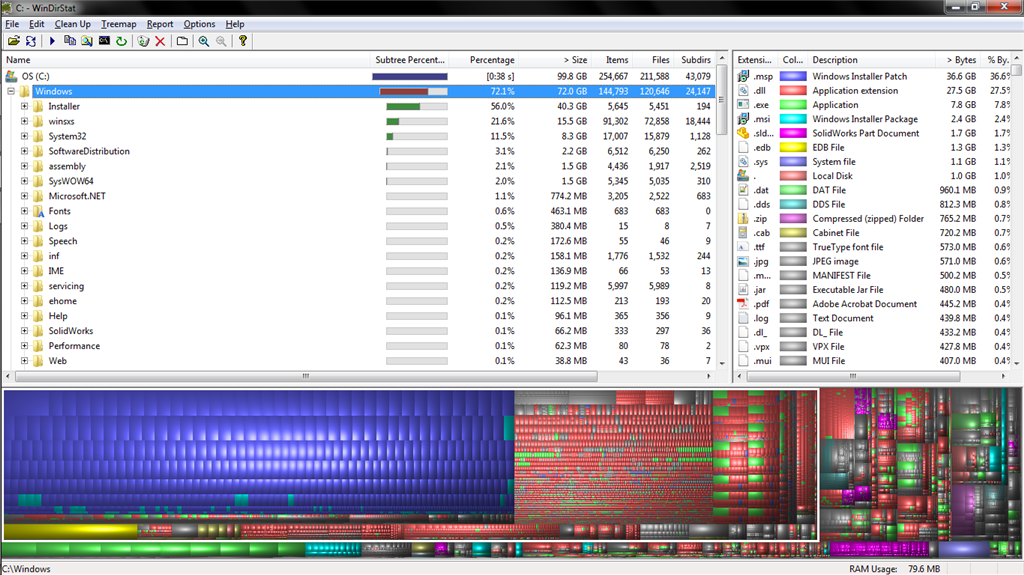 Is Windows folder supposed to take up 72GB of storage? - Microsoft Q&A