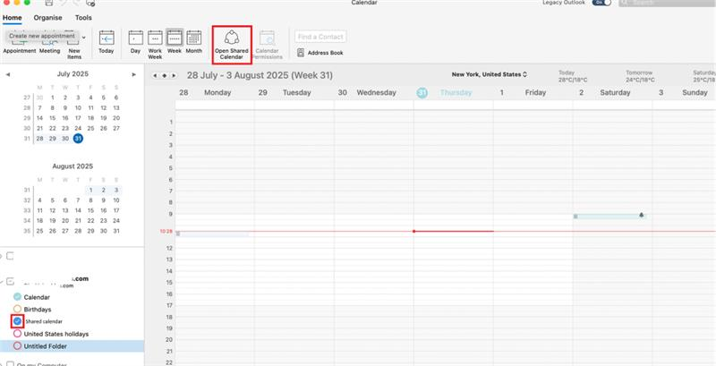 Unable to View or Add Calendars in Outlook on Mac - Microsoft Q&A