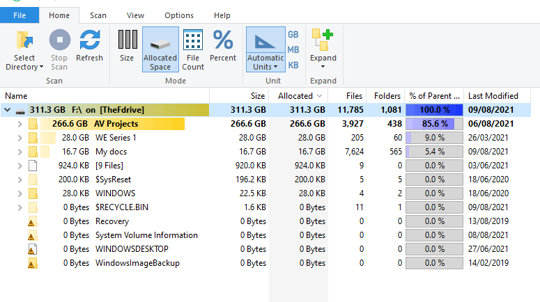 File sizes and disk space don't add up - Microsoft Q&A