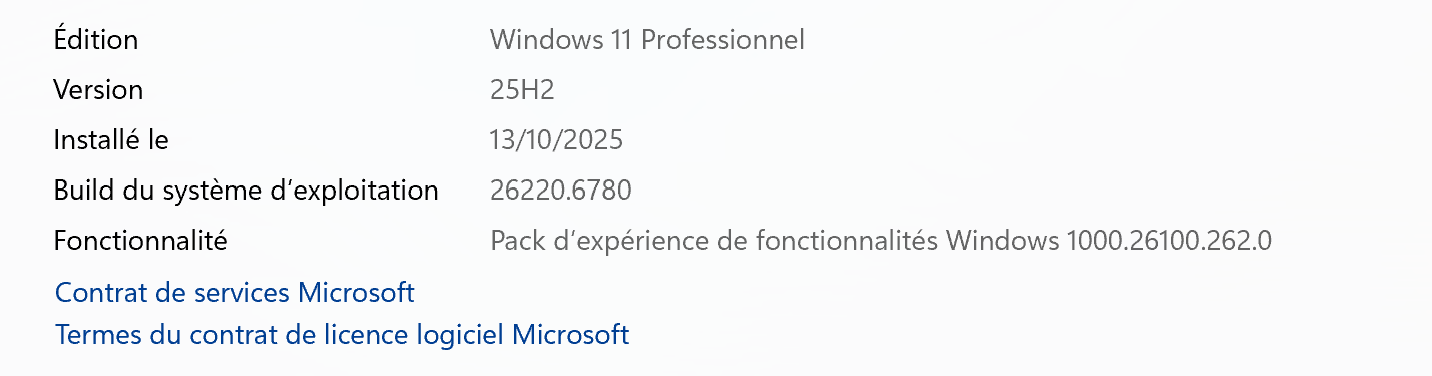 W11 25H2 Canal DEV 26220.6780 38.2 Go