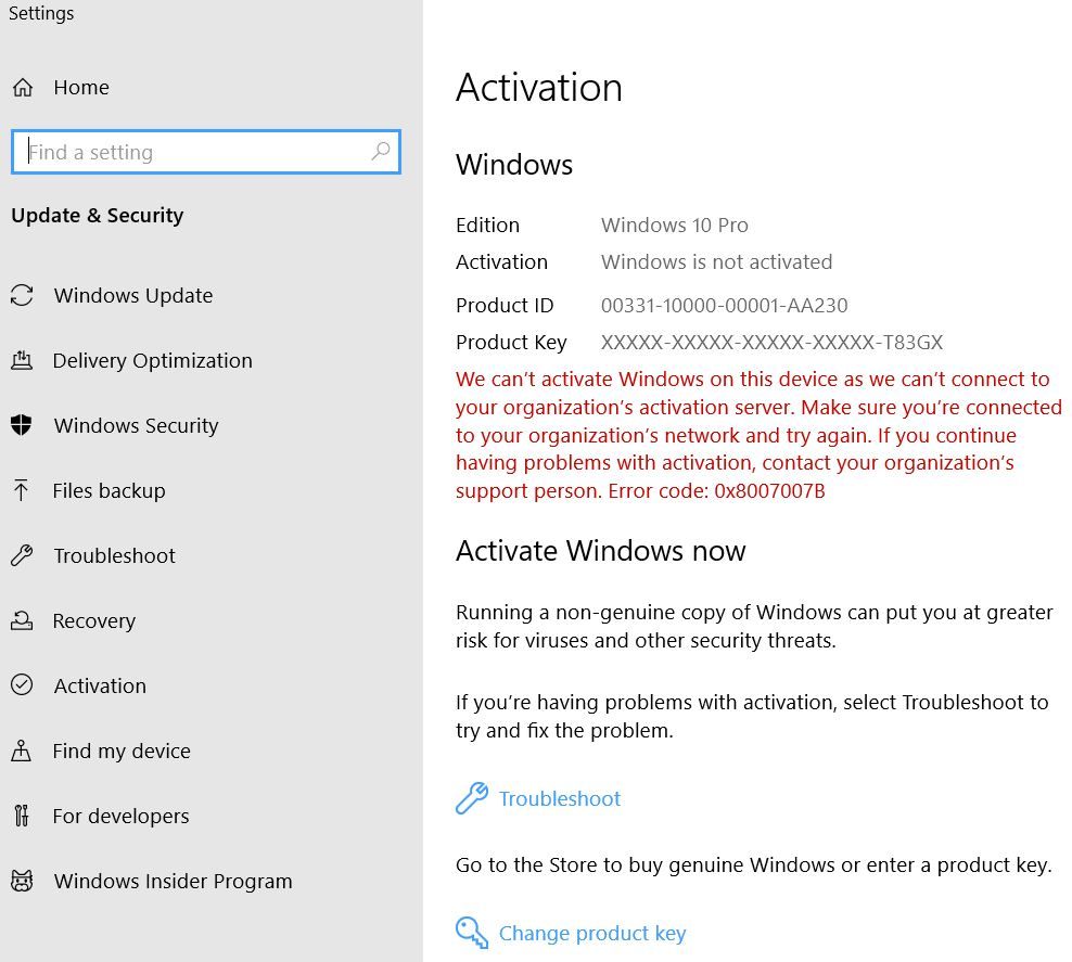 Sudden Appearance of Windows Activation Message - Microsoft Q&A