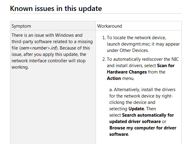 Windows update and killing the network adapter - Microsoft Q&A
