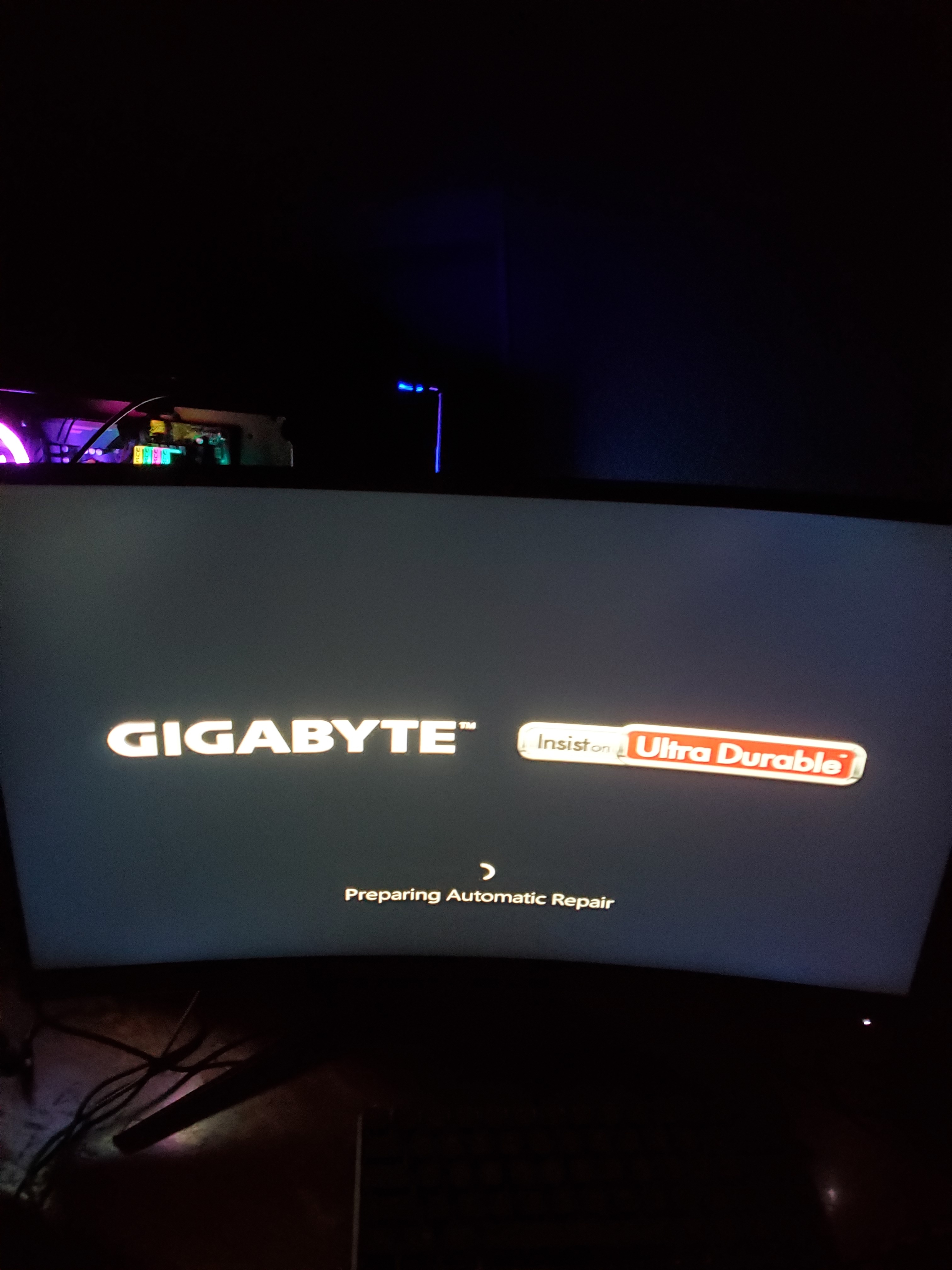 pc randomly shutoff and is stuck on a black screen with motherboard ...