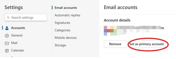 microsoft outlook send from different email address