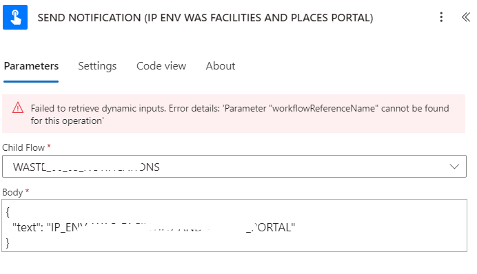 Issue with a Run a Child Flow component in new designer - Microsoft Q&A