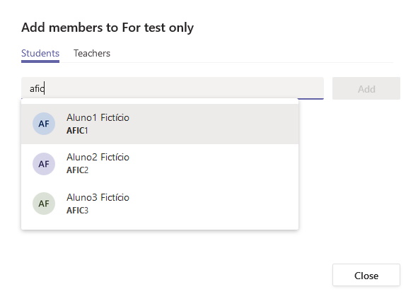 Add student to class - Microsoft Q&A