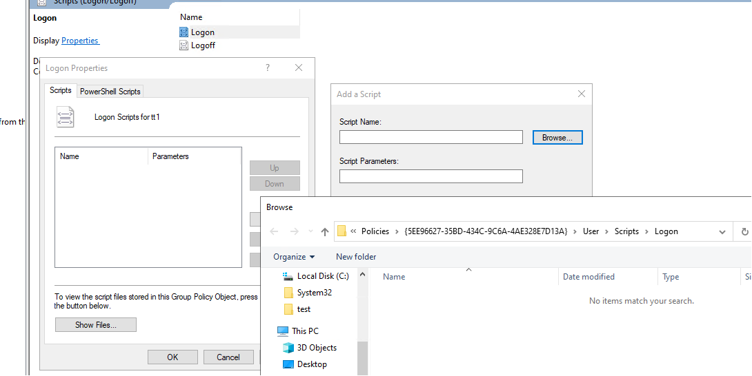 How to get logon scripts distributed by GPO in local domain to run ...