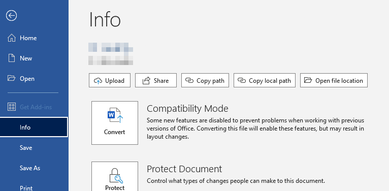 No tables recognized. Compatibility mode? - Microsoft Q&A