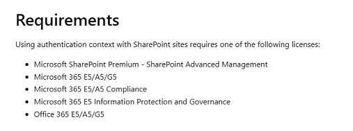 SharePoint Conditional Access Licensing - Microsoft Q&A