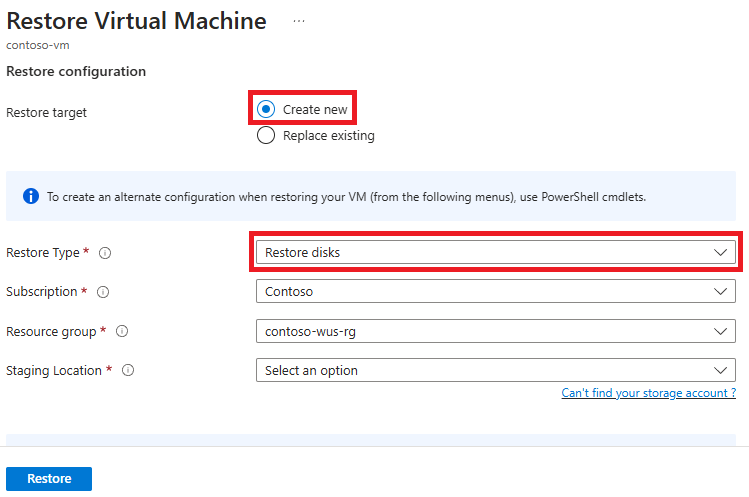 restore vm screen