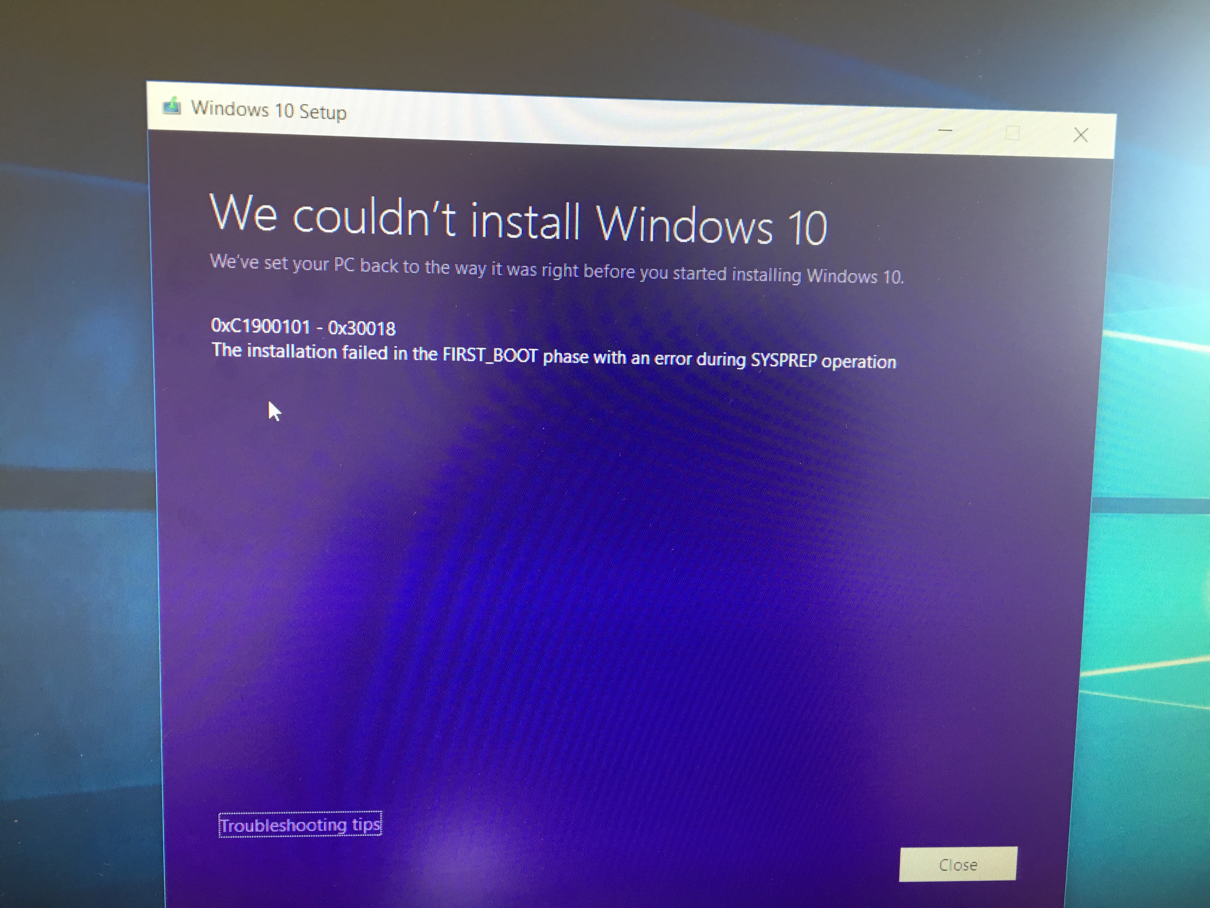 Windows 10 failed to update and stuck at 33% after reboot. - Microsoft Q&A