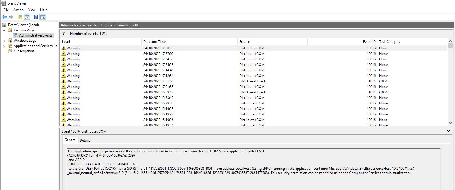How to FIX warning message Event ID 10016 - Microsoft Q&A