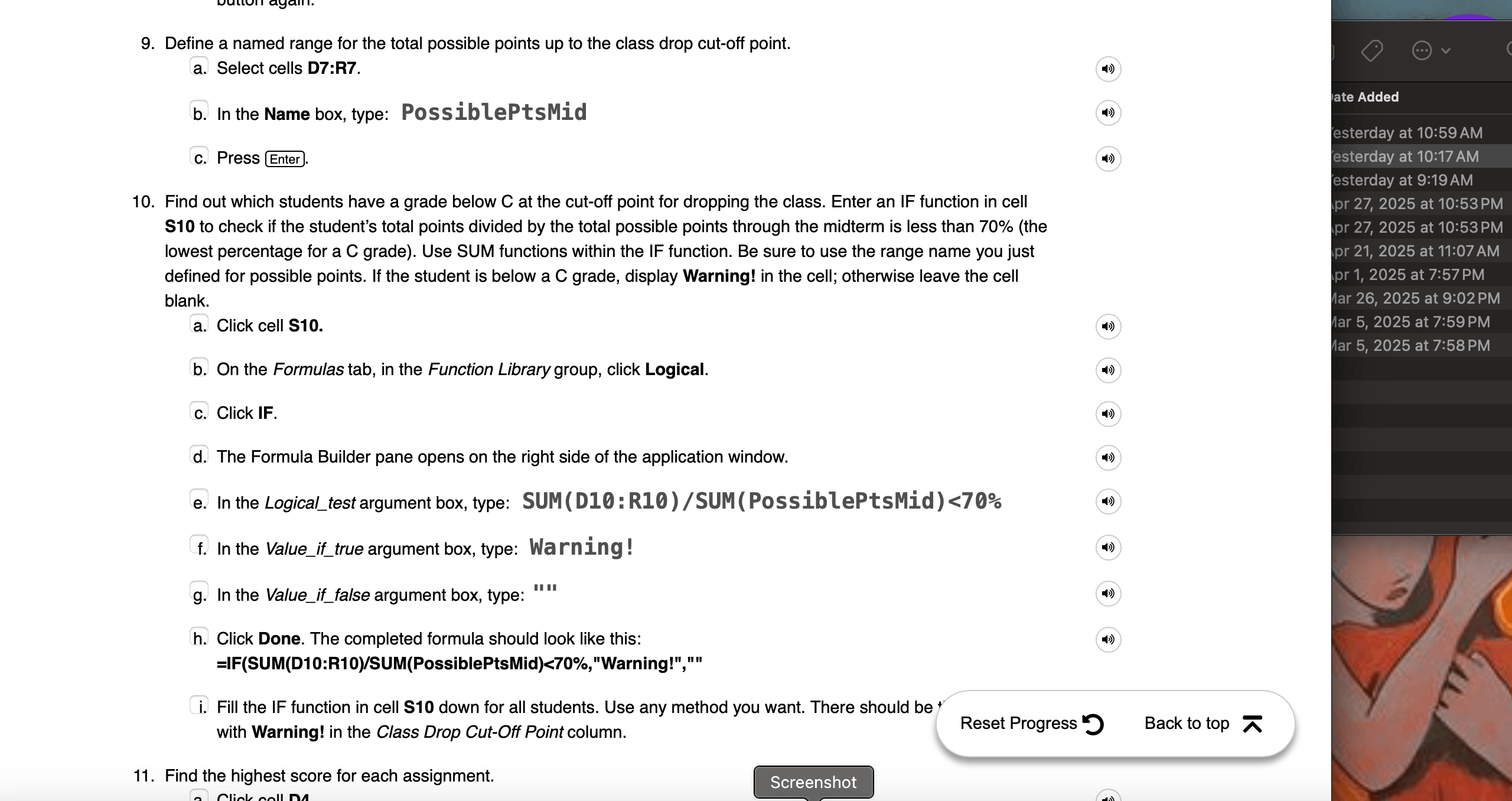 Issue with Excel IF Formula - Microsoft Q&A