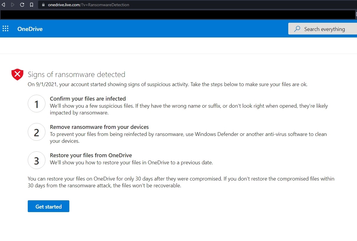 Signs of Ransomware detected, no progress further possible - Microsoft Q&A