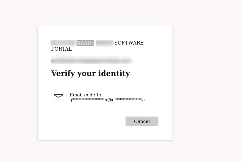 Tenant name during MFA request screen is showing 