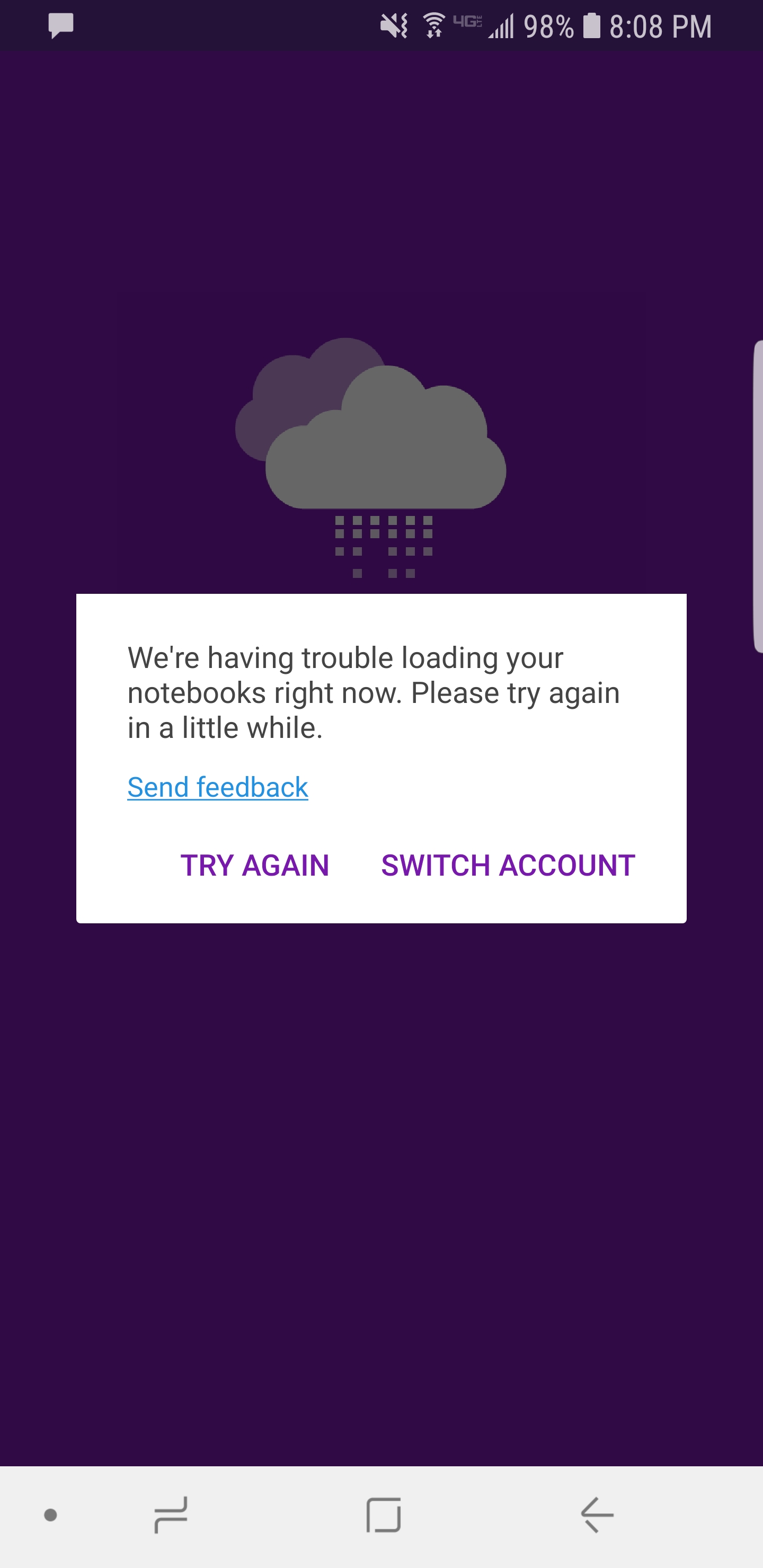 OneNote We're having trouble Loading your notebooks right now issue ...