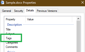 Folder tag info- sorting - Microsoft Q&A