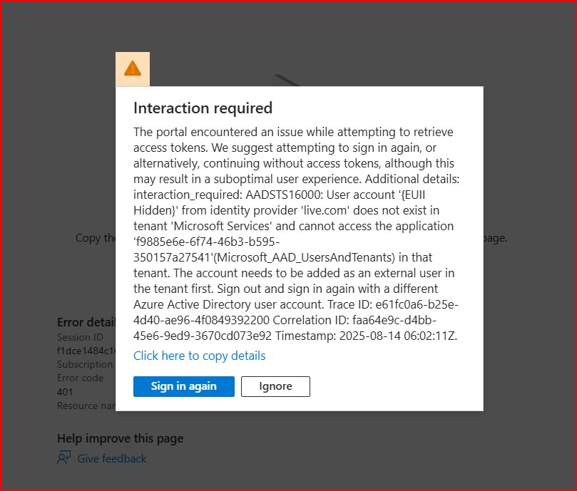 Hello, i can't get access to Azure Active Directory → App