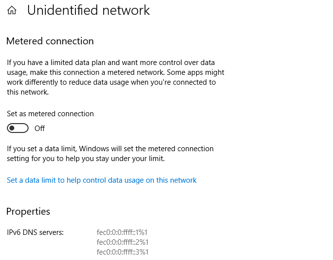 No Network Profile in Windows 10 - 1803 - Microsoft Q&A