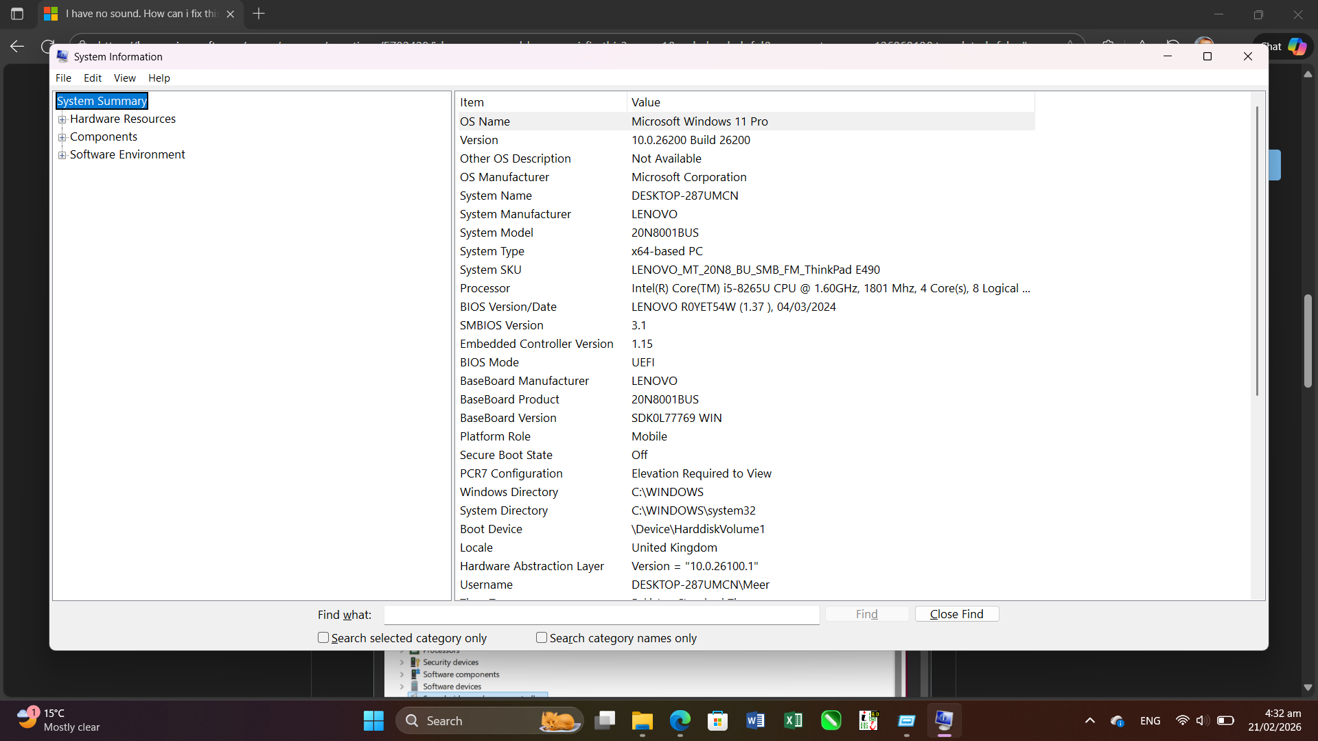 I have no sound. How can i fix this - Microsoft Q&A