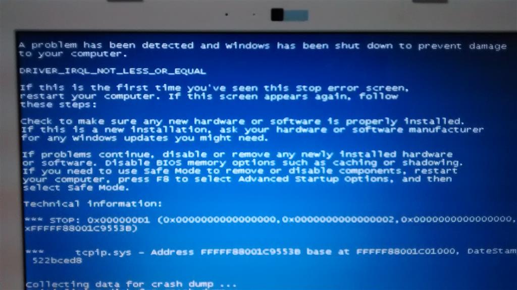TCPIP.sys error, causing blue screen Windows 7 x64 - Microsoft Q&A