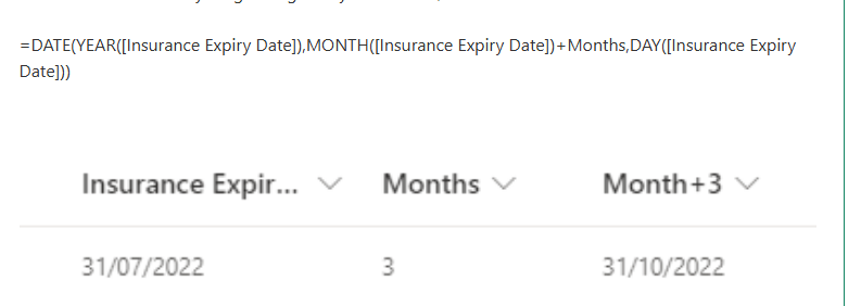 Calculate a Date in a Lists Column - Microsoft Q&A