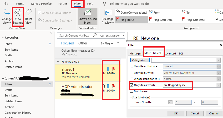 How to view Outlook emails by category AND flag? - Microsoft Q&A