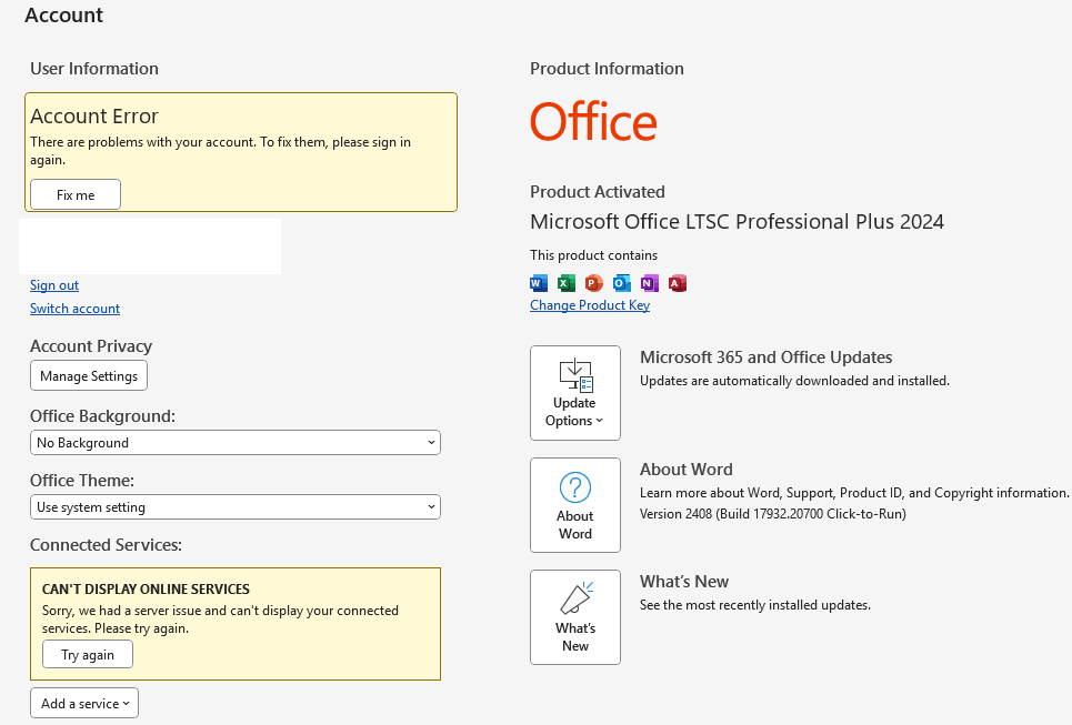 persistent cache credentials error - Microsoft Q&A