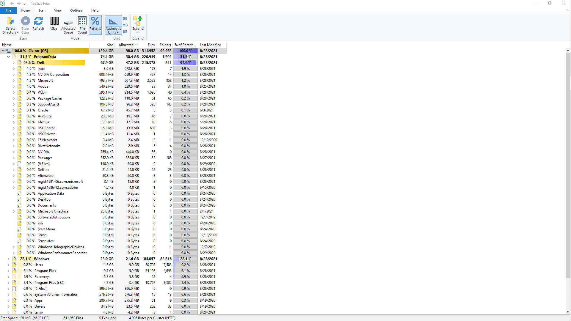 HD has 62.8 of Ghost Files - Microsoft Q&A
