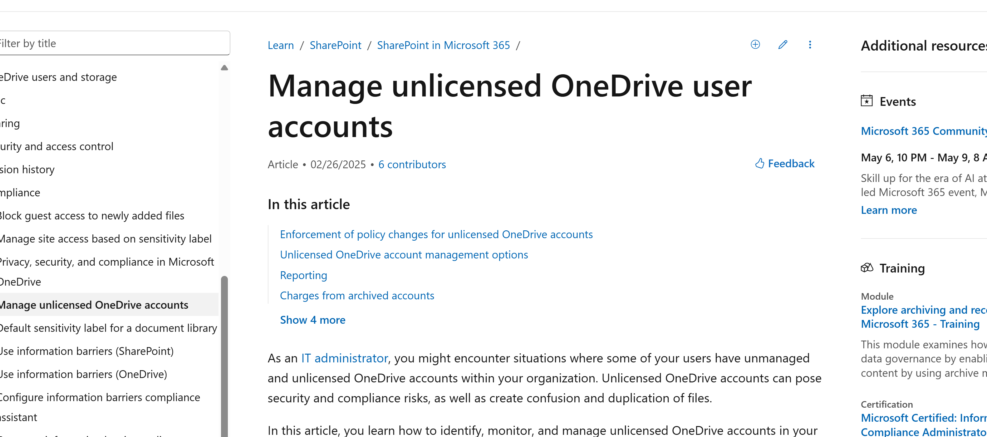 An Orphaned OneDrive site does not consider as Unlicensed OneDrive ...