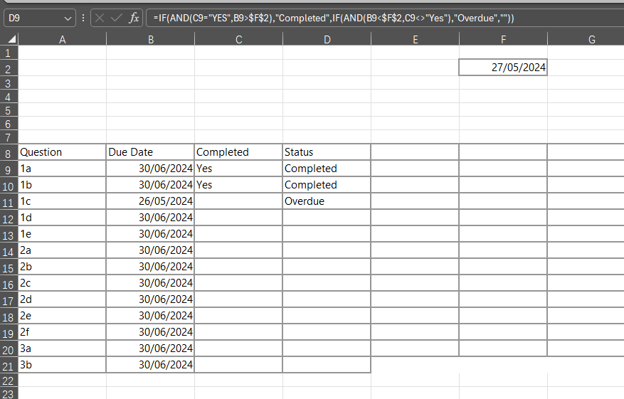 Help with an excel formula - Microsoft Q&A