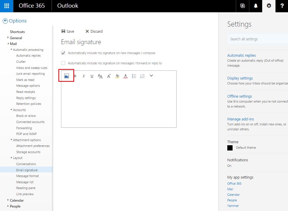 How to embed email signatures - Microsoft Q&A