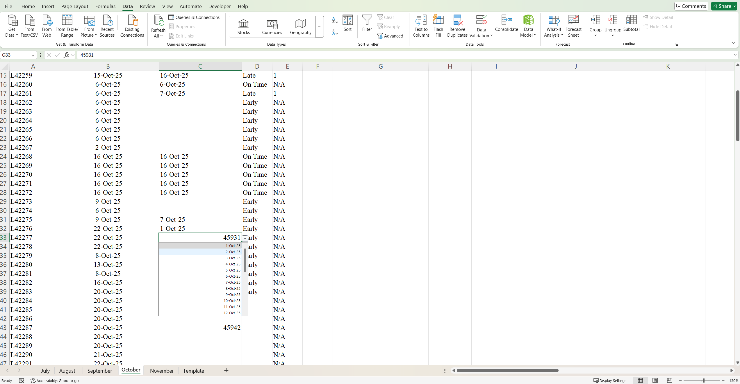 Data Validation Drop Down List Input - Microsoft Q&A
