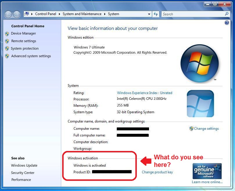 Activating Windows 7 - Microsoft Q&A