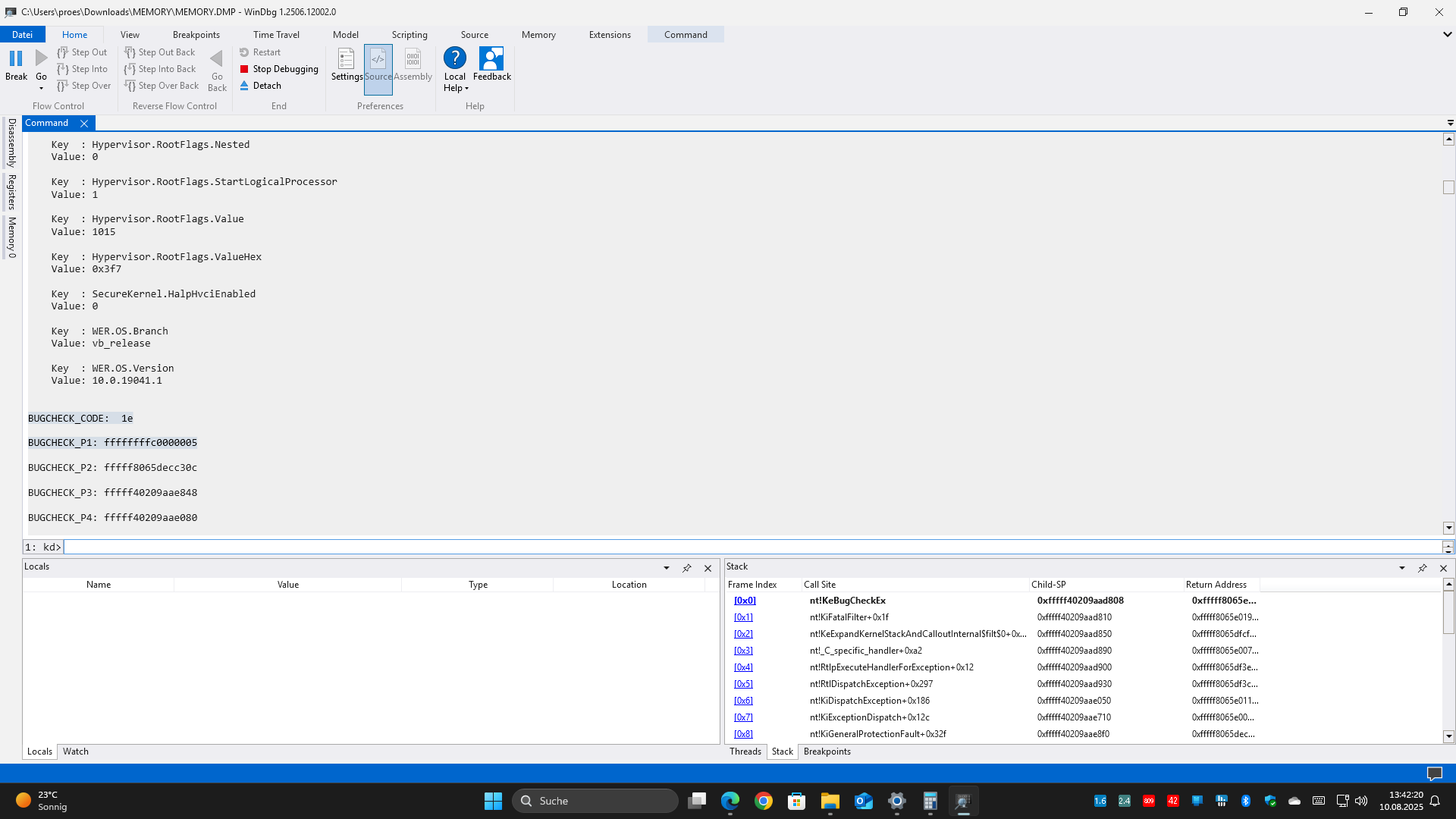 Help for Memory Dump - Microsoft Q&A