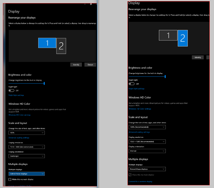 When I set my second monitor as my primary display in Windows 10, is ...
