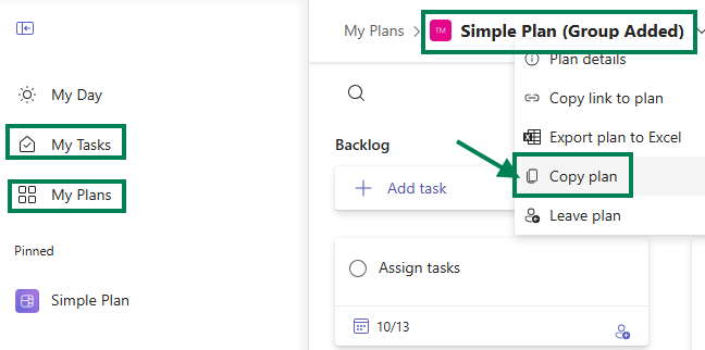 Option to copy or move a task in Planner has gone - Microsoft Q&A