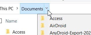 FIle Explorer address bar breadcrumbs - Microsoft Q&A