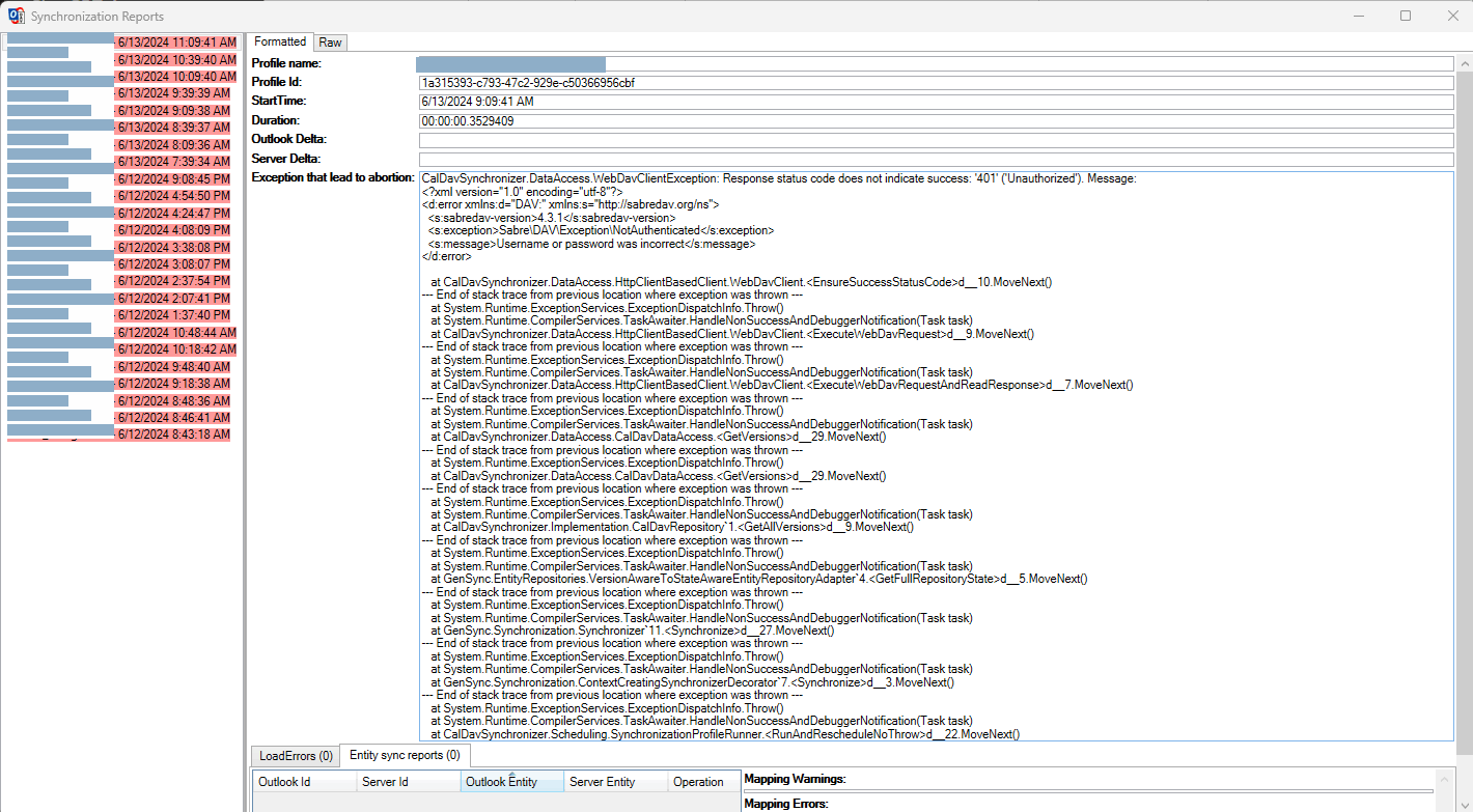 Synchronization reports - Microsoft Q&A