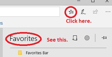 Location of Favorites - Microsoft Q&A