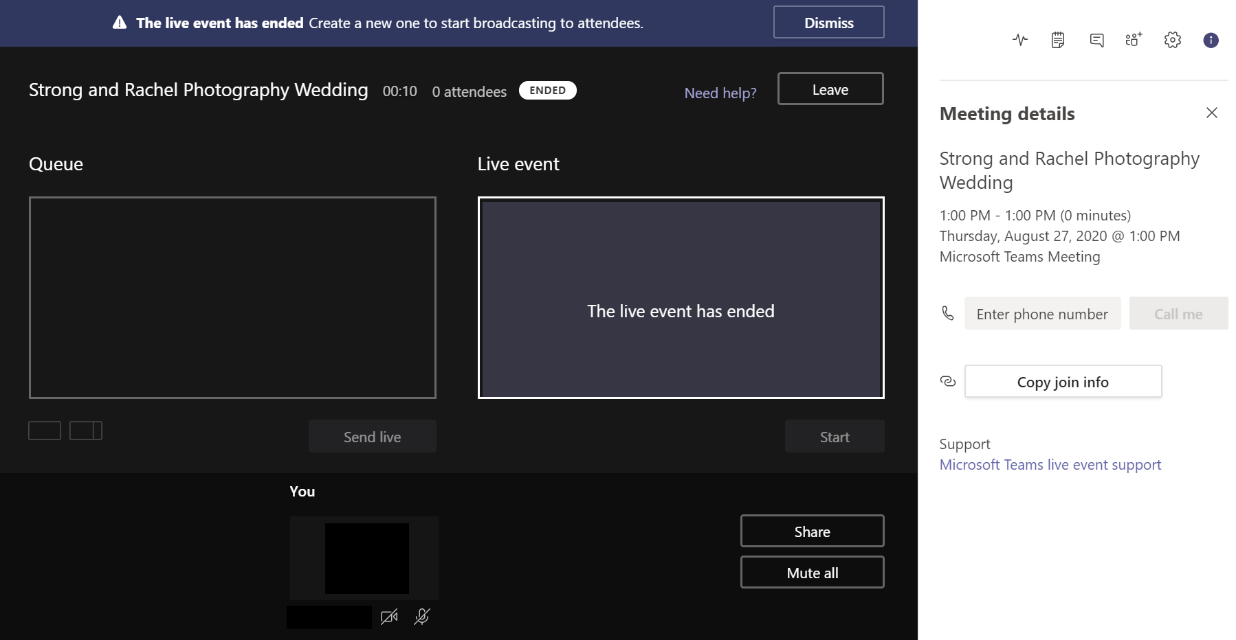 Teams Live Event recording missing - Microsoft Q&A
