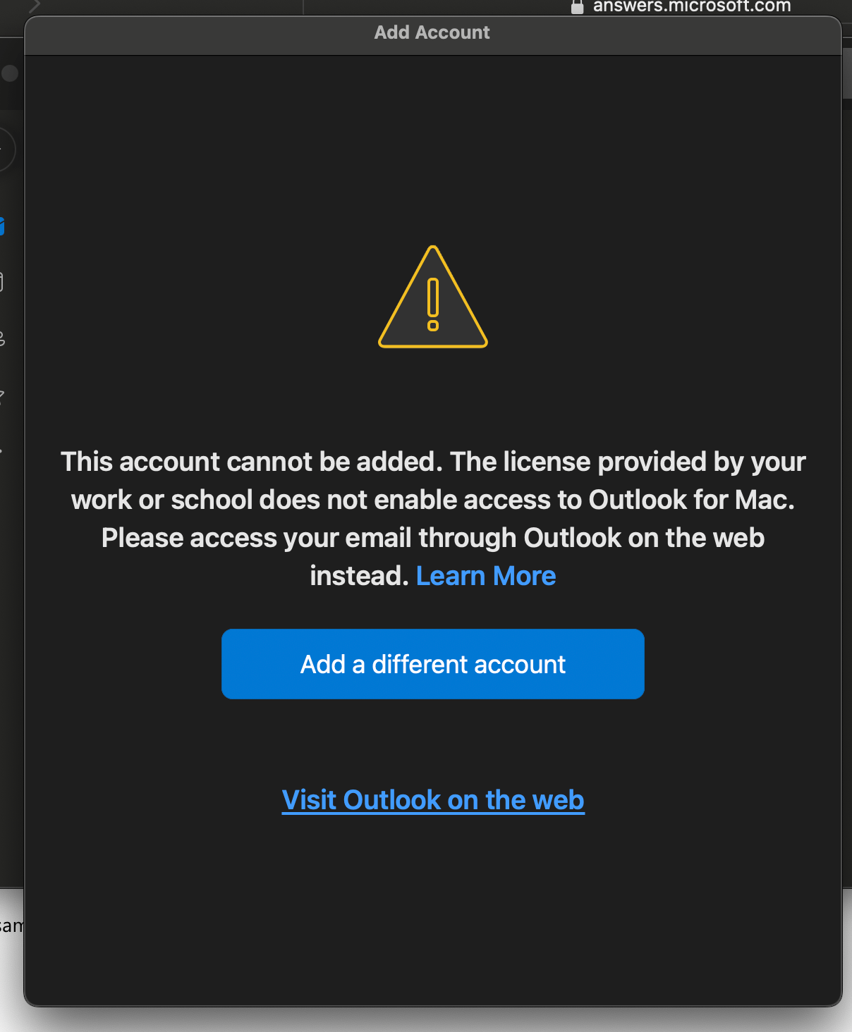 Why I can't login to my Microsoft school account on MacBook ...