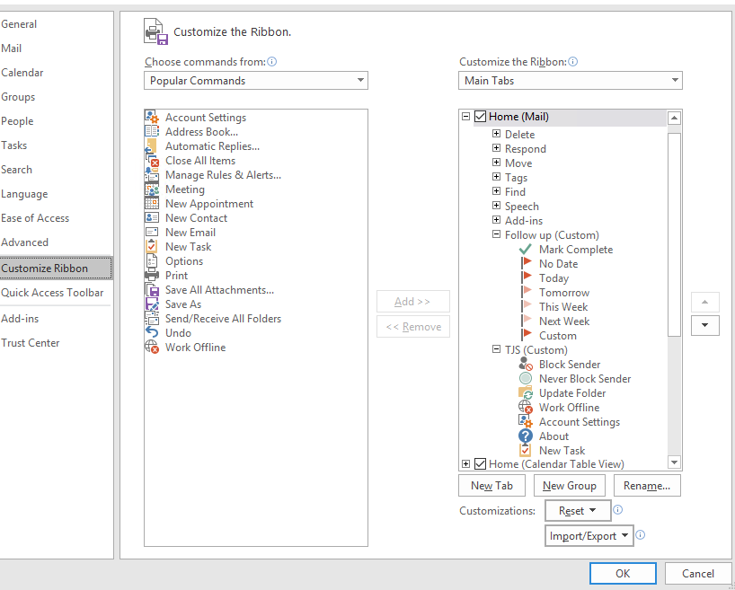 Outlook 2016 Ribbon Icons Change - Microsoft Q&A