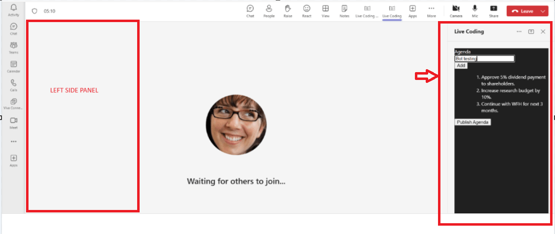 Whether Microsoft Teams side panel support only the right side of Teams ...