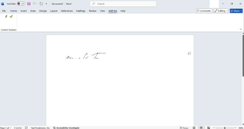 SigPlus 64. I can create a signature , but I am not allowed to insert ...