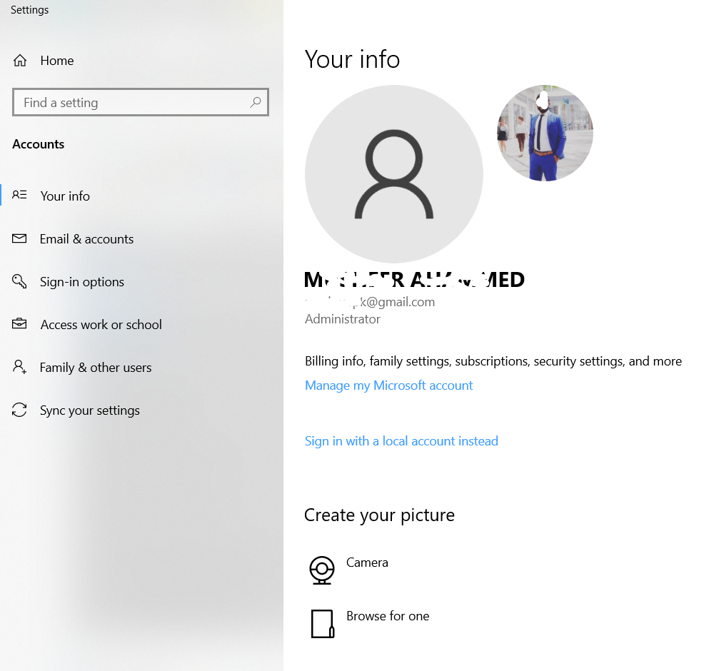 Why I have two user info profile with same name when I signed in the ...