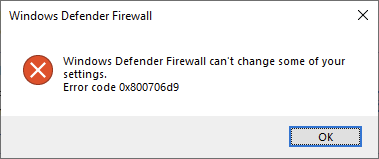 WIndows Firewall failed to start, cannot be started from Services, no ...
