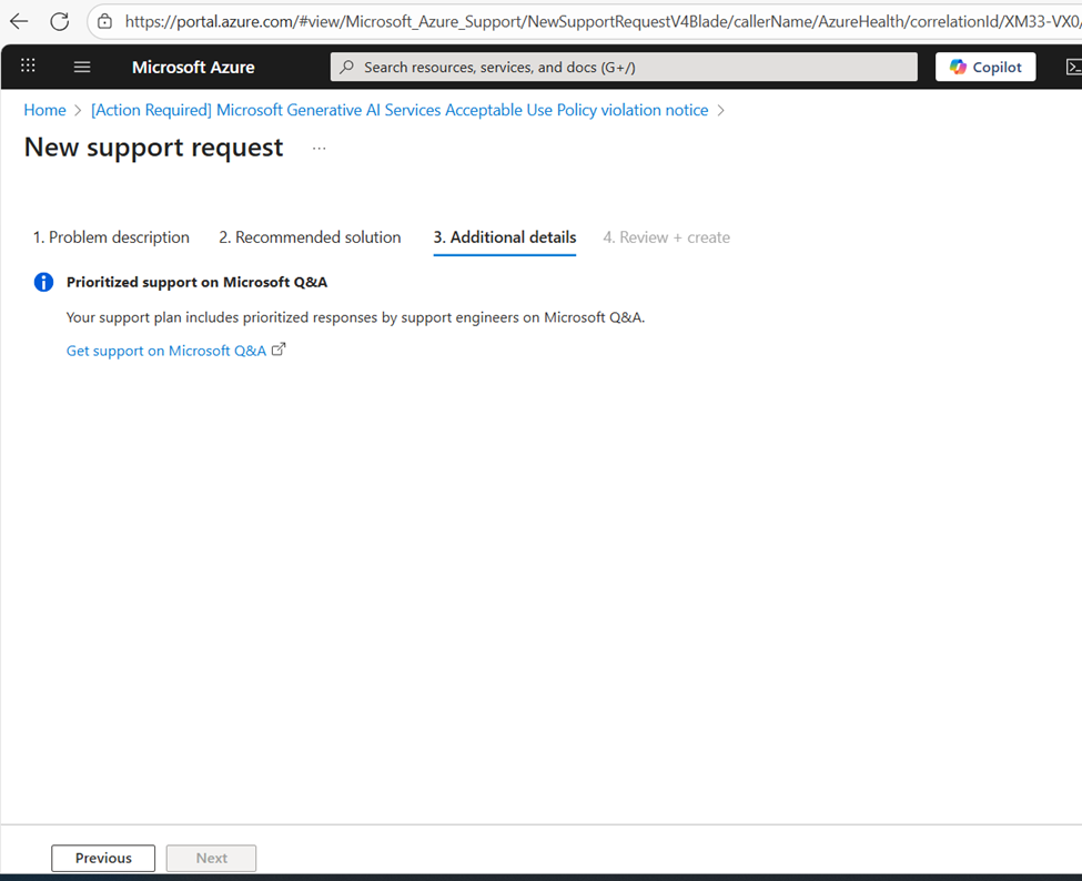 Looking for more details on violation alert XM33-VX0 - Microsoft Q&A