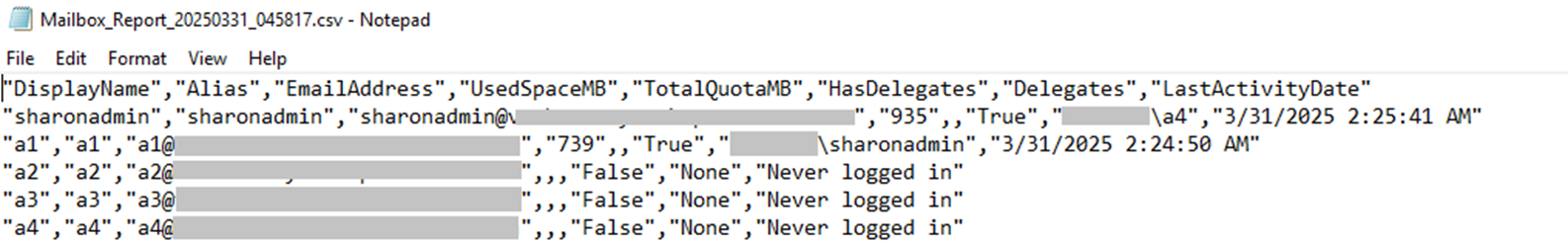 Inventory of Mailboxes - Microsoft Q&A